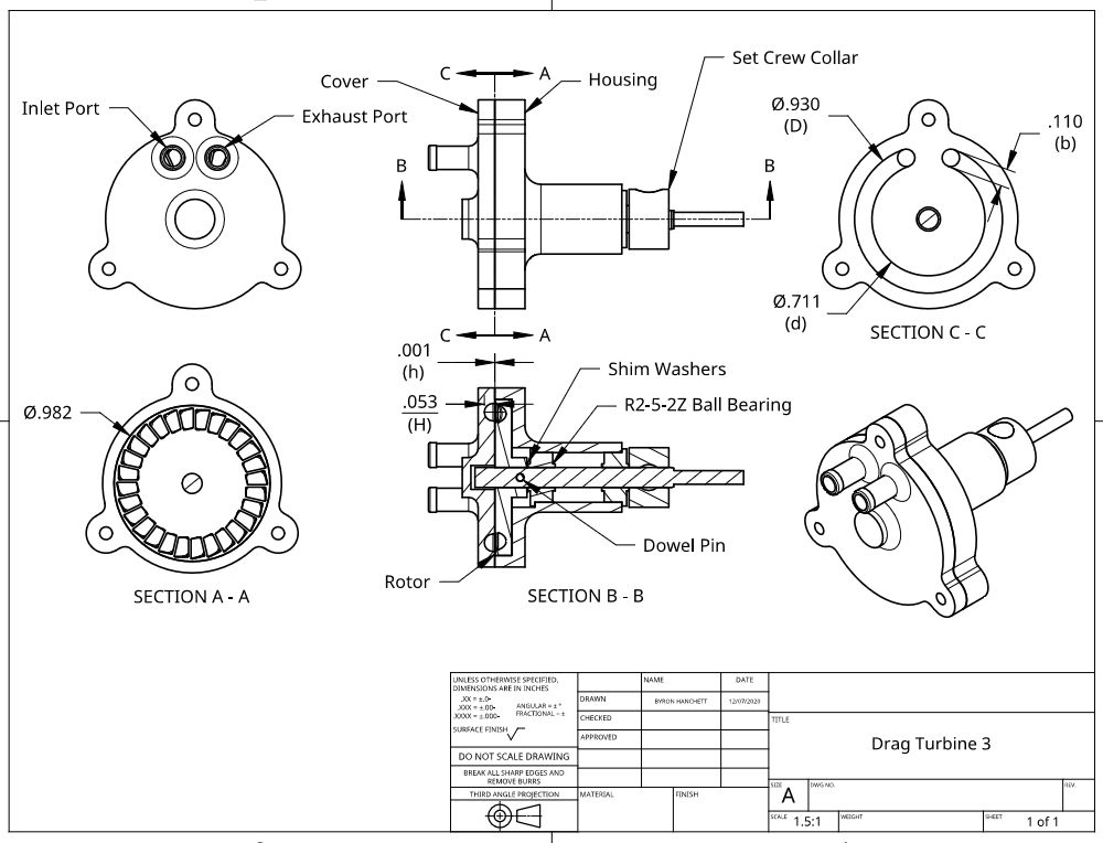 Drag Turbine 3